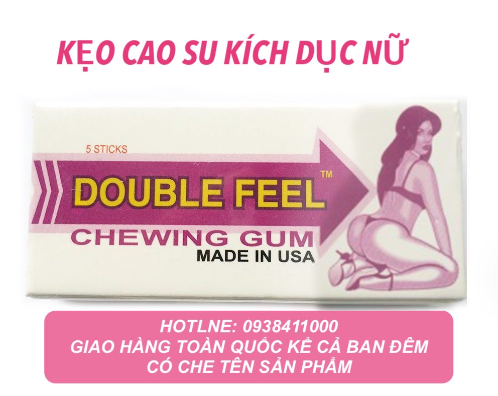 Singum Double Feel kẹo cao su kích dục nữ chính hãng Mỹ