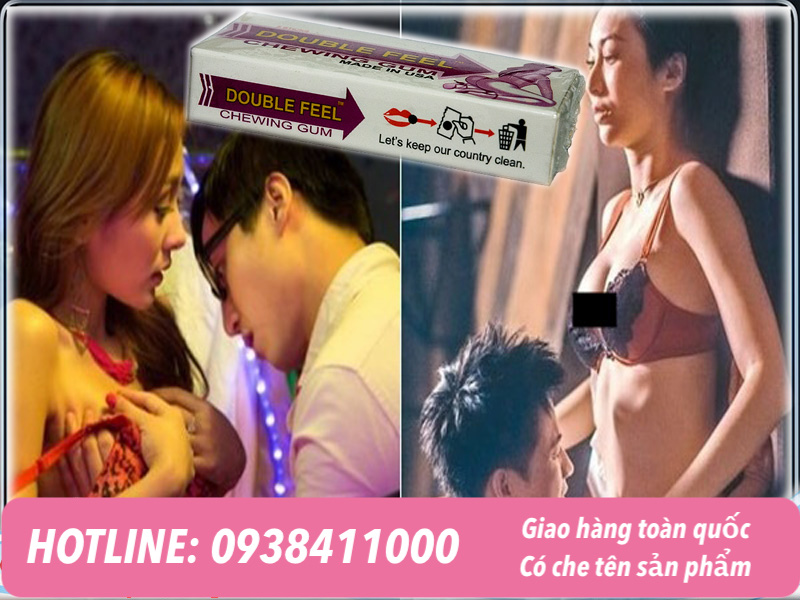 Singum Double Feel kẹo cao su kích dục nữ chính hãng Mỹ