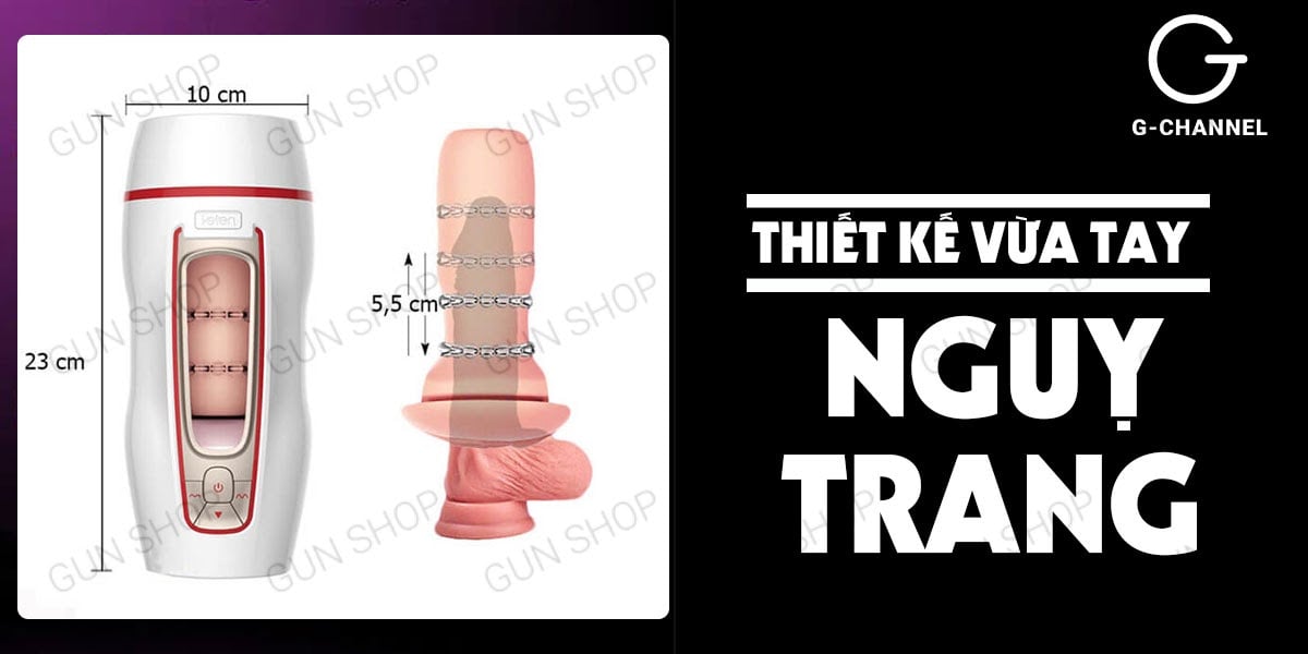 Âm đạo giả Leten Vagina Cup 7 chế độ rung sạc điện cực thực tế Âm đạo giả Leten Vagina Cup 7 chế độ rung sạc điện cực thực tế