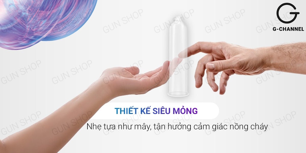 Bao cao su Shell Intense siêu mỏng 0.04mm trải nghiệm tuyệt vời