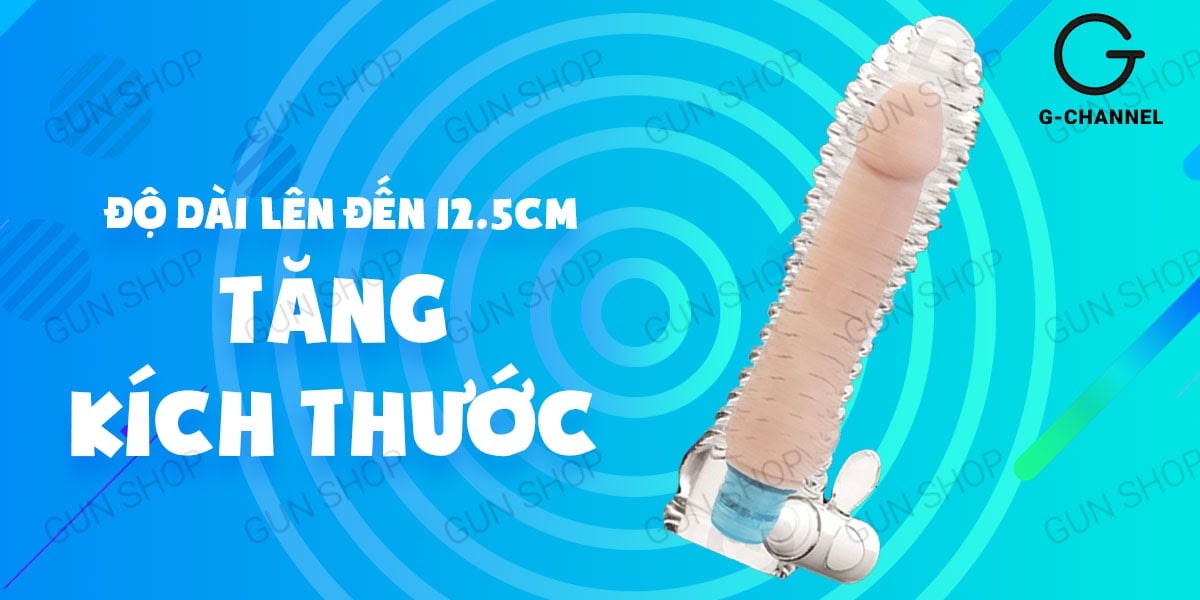 Bao cao su đôn dên Aichao rung tăng kích thước co giãn thoải mái