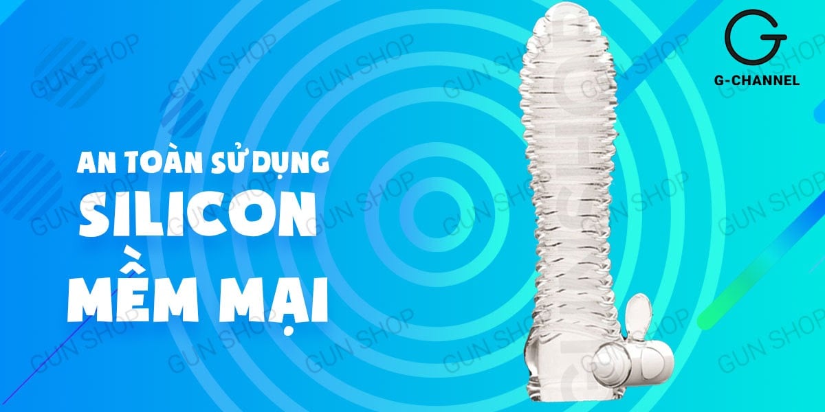 Bao cao su đôn dên Aichao rung tăng kích thước co giãn thoải mái