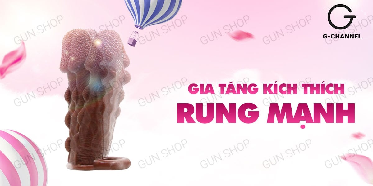 Bao cao su đôn dên rung Baile Braveman điểm nổi pin mạnh