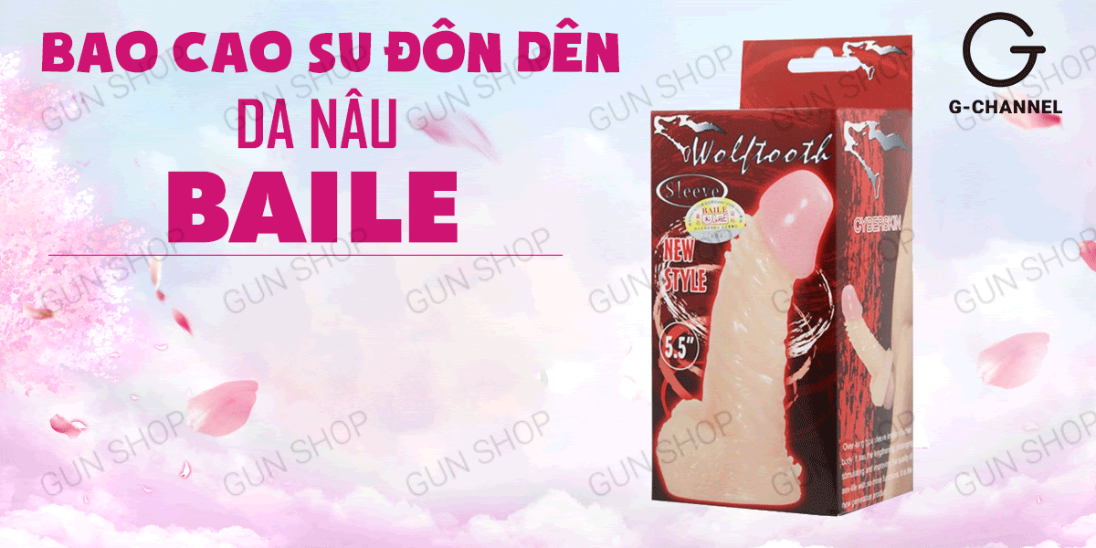 Bao cao su đôn dên Baile da nâu Wolftooth 14.4x3.5cm tăng kích thước đỉnh cao