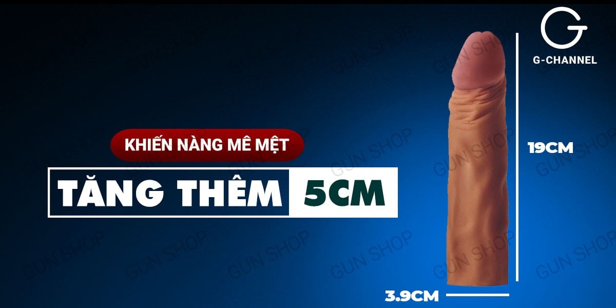 Bao cao su đôn dên Lovetoy tăng kích thước 5cm siêu mềm an toàn