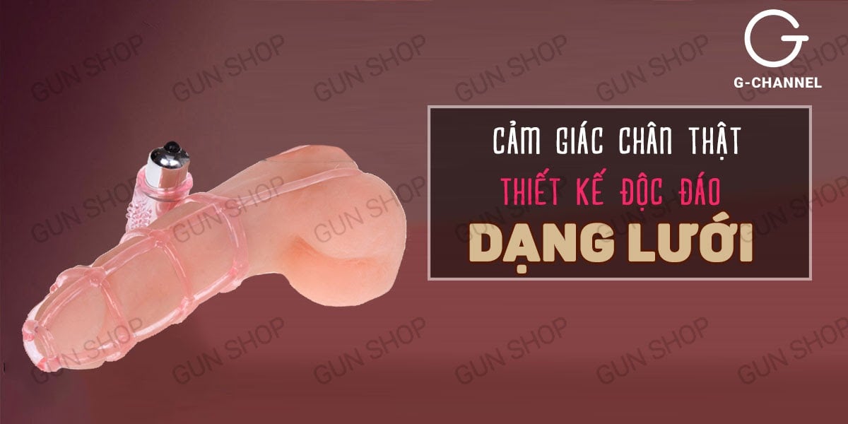 Bao cao su đôn dên lưới rung Baile Sweet Cage kích thích đỉnh cao