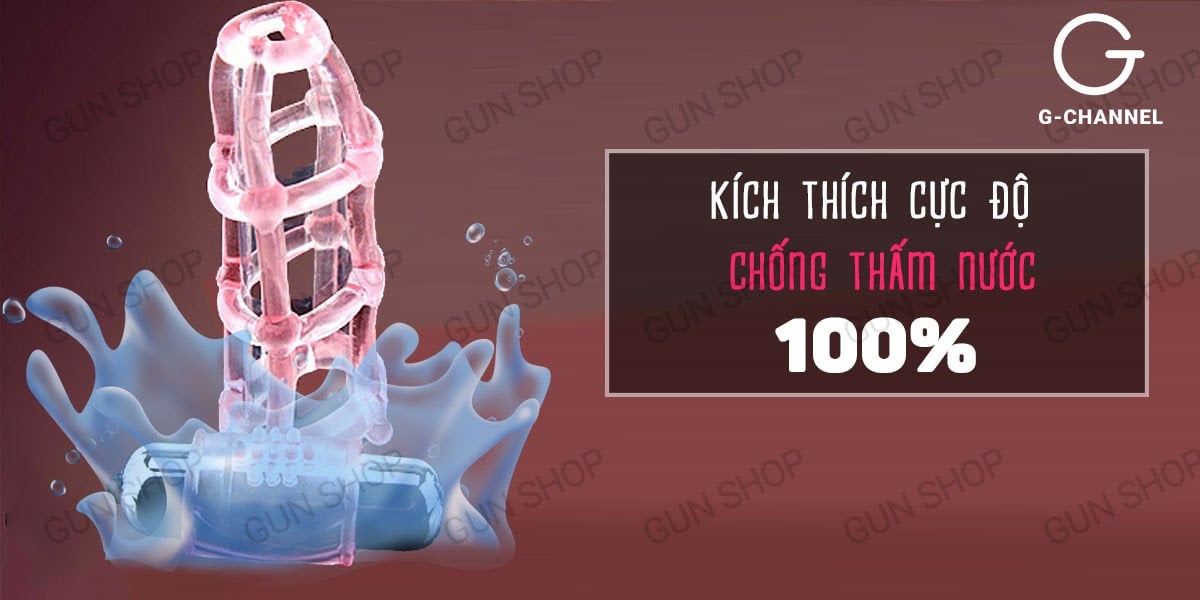 Bao cao su đôn dên lưới rung Baile Sweet Cage kích thích đỉnh cao