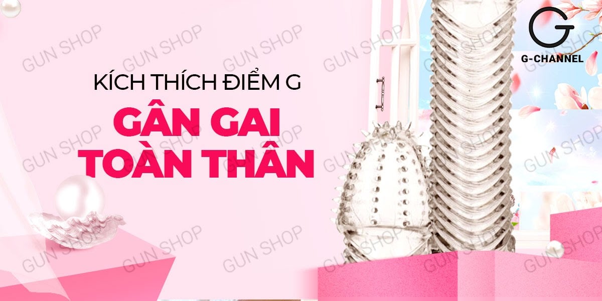 Bao cao su đôn dên Aichao gân gai tăng kích thước ôm sát mạnh mẽ