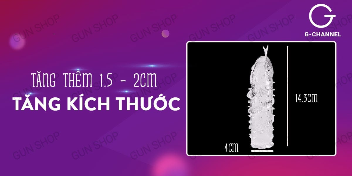 Bao cao su đôn dên Baile mãng xà tăng kích thước siêu kích thích