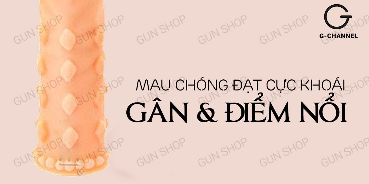 Bao cao su đôn dên Yeain Maxman tăng 2 inch gai mềm mại mới
