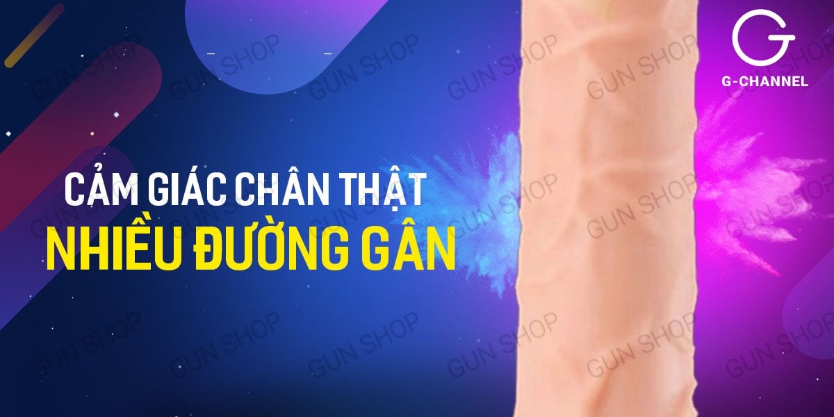 Bao cao su đôn dên Yeain Maxman tăng 3cm kích thước thật