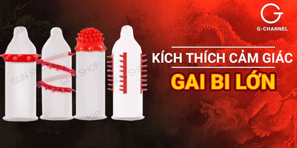 Bao cao su Dragon gân gai bi lớn kích thích cảm giác cực đỉnh