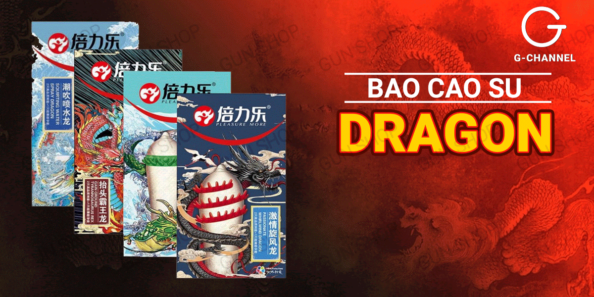 Bao cao su Dragon gân gai bi lớn kích thích cảm giác cực đỉnh