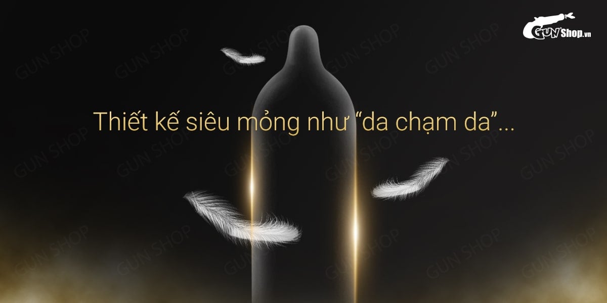 Bao cao su Durex 001 siêu mỏng 54mm hộp 6 cái cảm giác thật như da thật