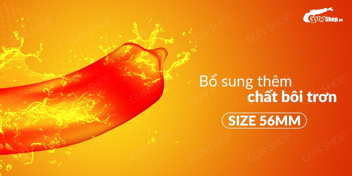 Bao cao su Durex Strawberry hương dâu siêu vừa vặn size lớn dễ chịu