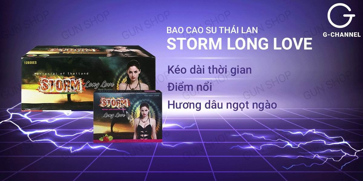 Bao cao su Storm Long Love kéo dài thời gian an toàn thoải mái