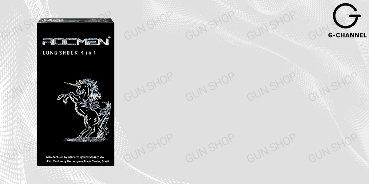 Bao cao su Rocmen Long Shock kéo dài thời gian quan hệ hộp 12 cái