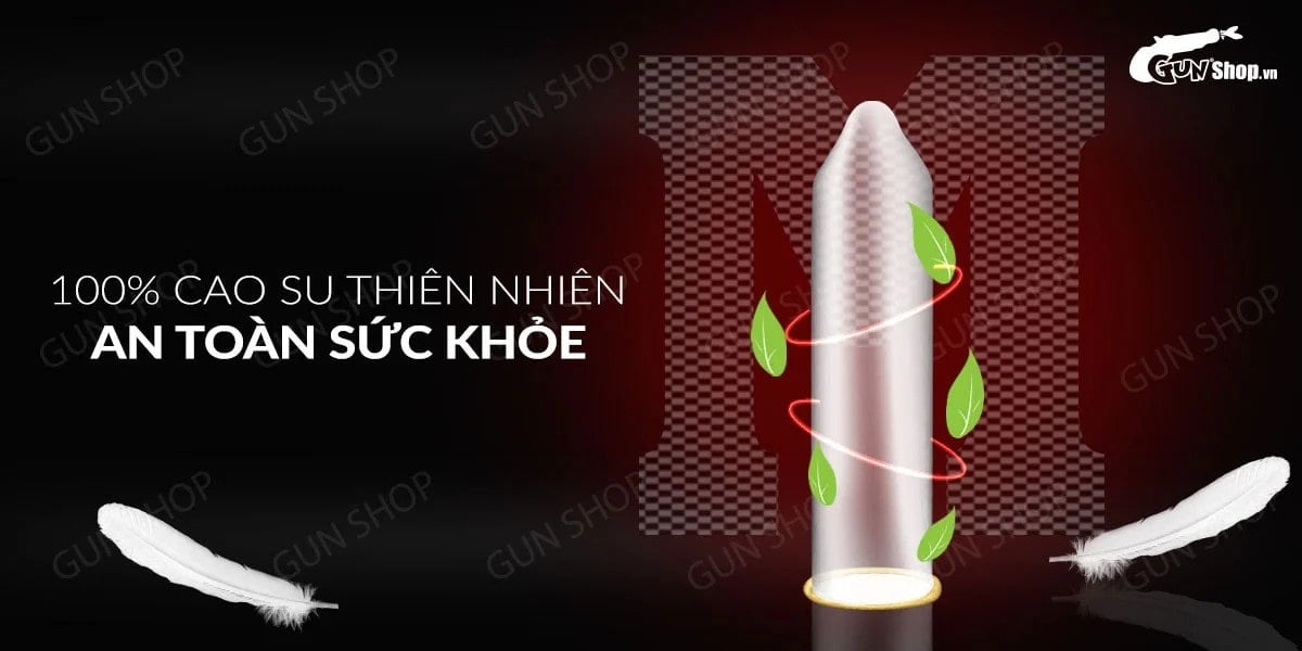 Bao cao su Muaisi 0.01 trắng siêu mỏng hộp 10 cái cảm giác chân thật