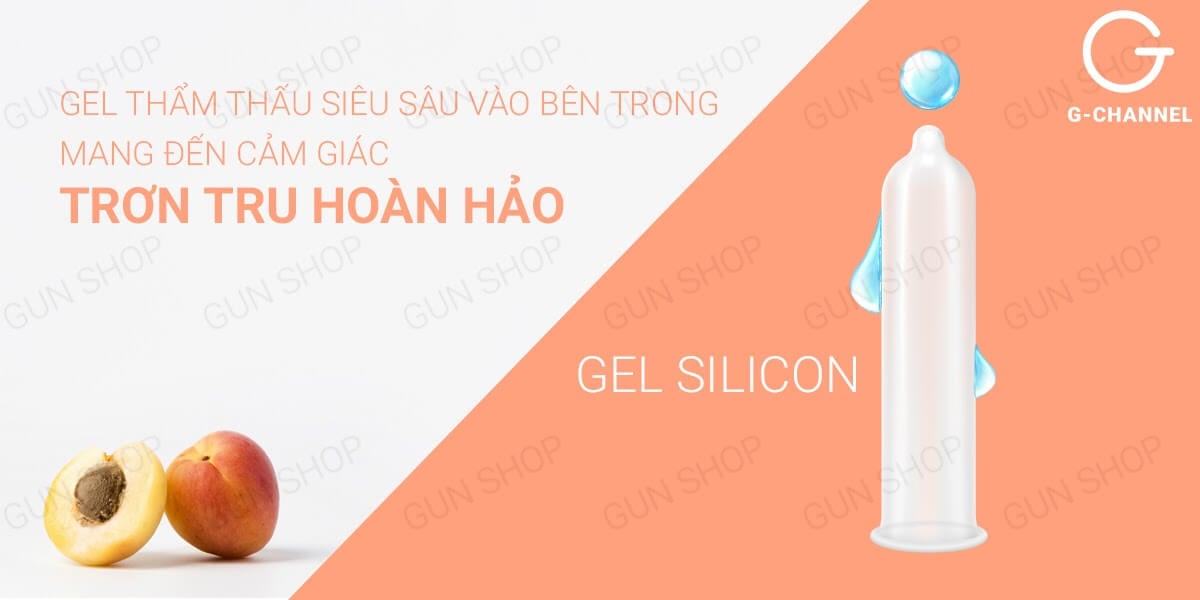 Bao cao su Nakanishi siêu mỏng 0.03mm hương đào siêu quyến rũ