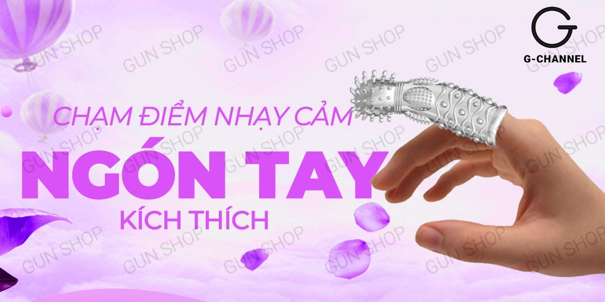 Bao cao su ngón tay Aichao A-spot 5 gai nổi lớn kích thích cực đỉnh