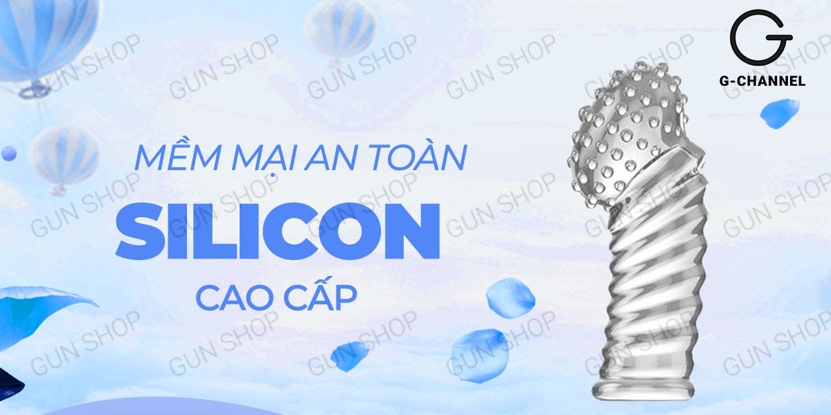 Bao cao su ngón tay dài Aichao G-spot 2 gai lớn tăng khoái cảm mạnh