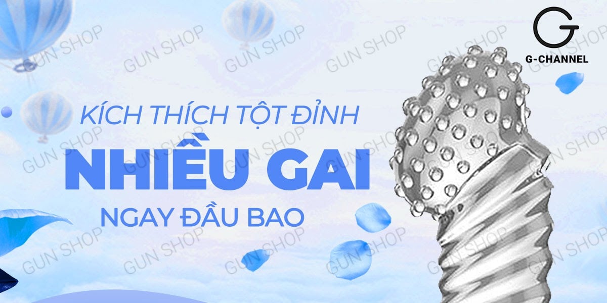 Bao cao su ngón tay dài Aichao G-spot 2 gai lớn tăng khoái cảm mạnh