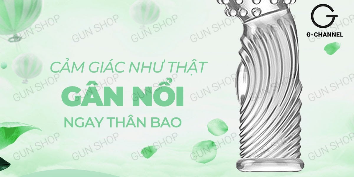 Bao cao su ngón tay Aichao G-spot gai nổi lớn kích thích cực đã