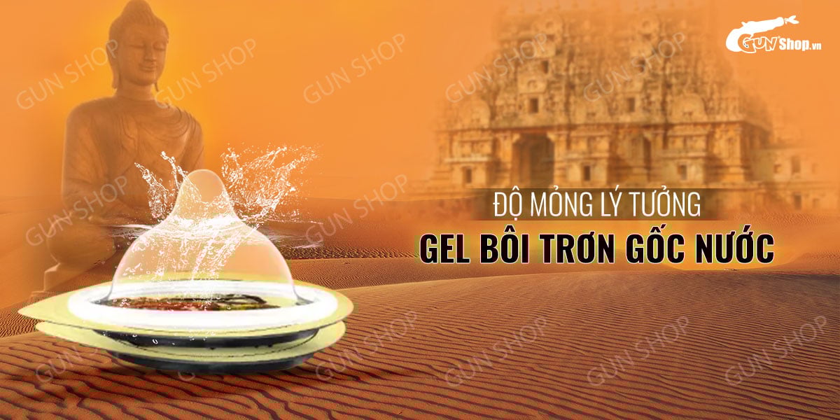 Bao cao su OLO 0.01 Ống Phật tròn Performa gân gai siêu mỏng kéo dài