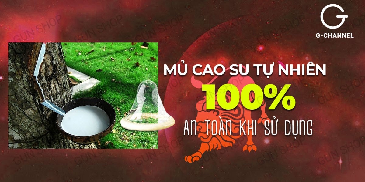 Bao cao su Ropockon cung Sư Tử mỏng 0.03mm hương dâu trải nghiệm yêu đỉnh cao