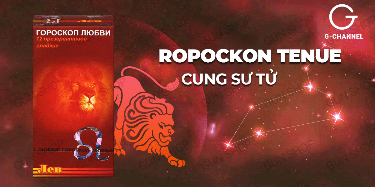 Bao cao su Ropockon cung Sư Tử mỏng 0.03mm hương dâu trải nghiệm yêu đỉnh cao