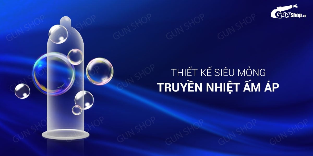 Bao cao su SO Ultrathin siêu mỏng truyền nhiệt nhanh hộp 12 cái