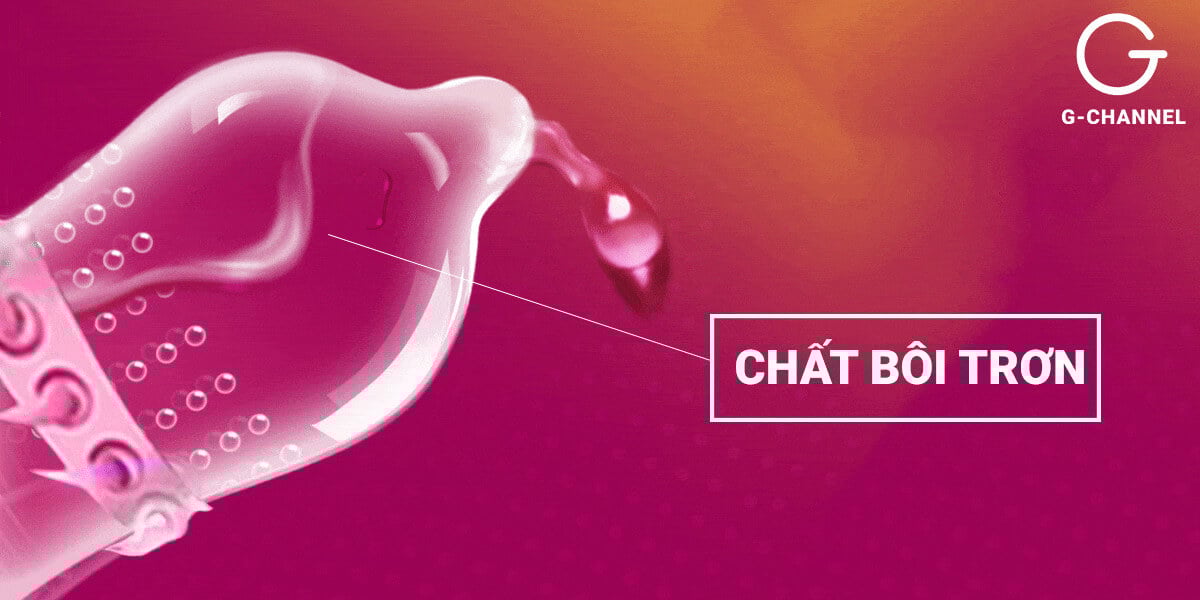 Bao cao su Super Gold gân gai siêu lớn hộp 2 cái tăng khoái cảm