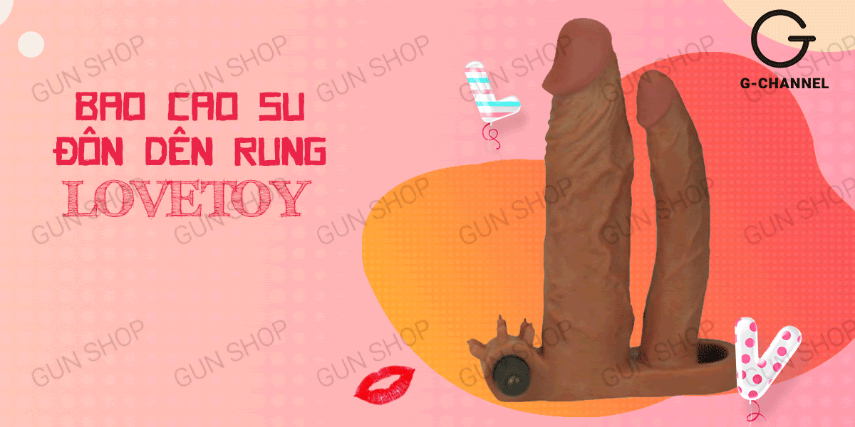 Bao cao su đôn dên rung Lovetoy 2 đầu tăng khoái cảm bất tận