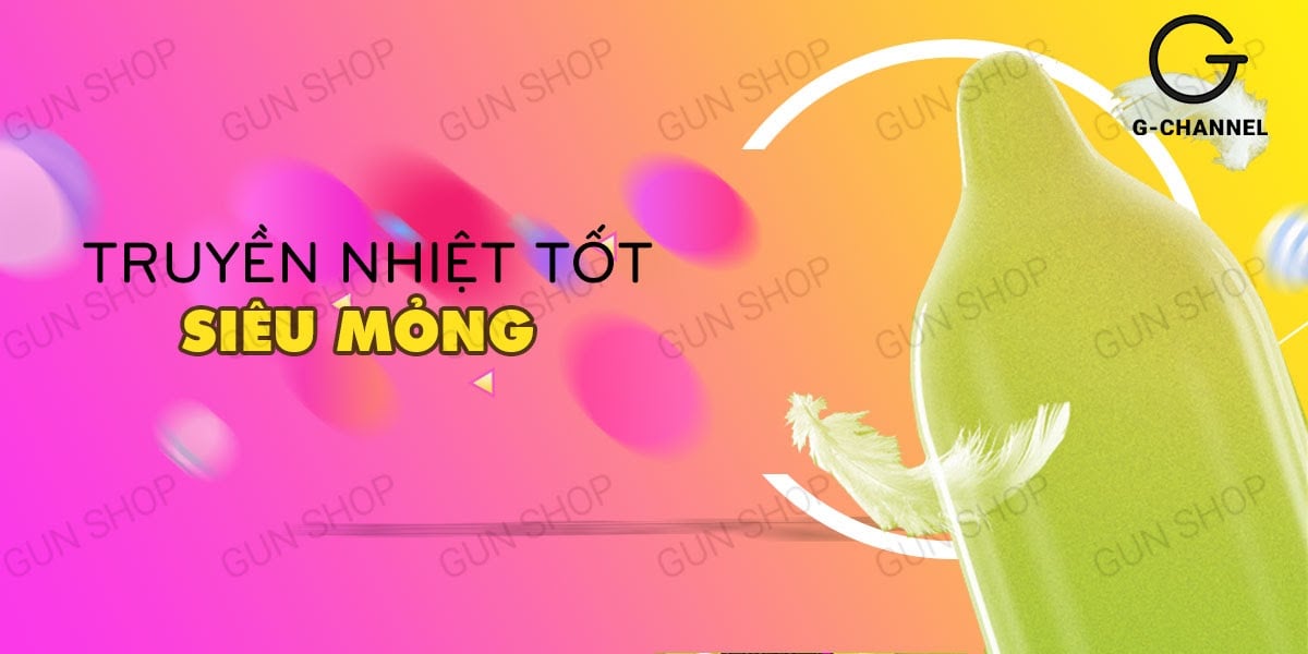 Bao cao su Gallant Supper Thin siêu mỏng cảm giác thật tăng khoái cảm