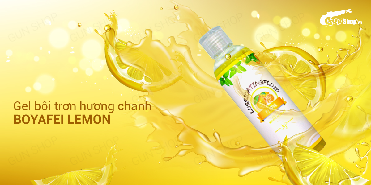 Gel bôi trơn Boyafei Lemon hương chanh tươi mới dễ chịu