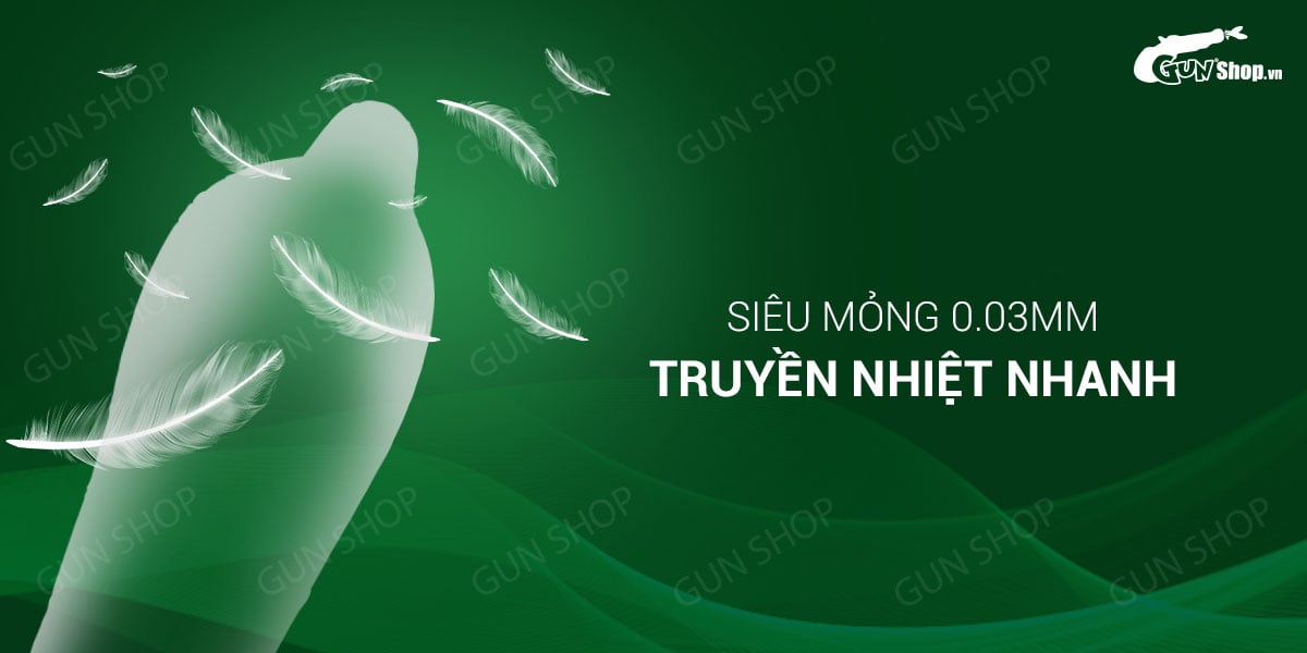 Bao cao su Muaisi 0.03 Ultrathin trắng siêu mỏng siêu mềm thoải mái