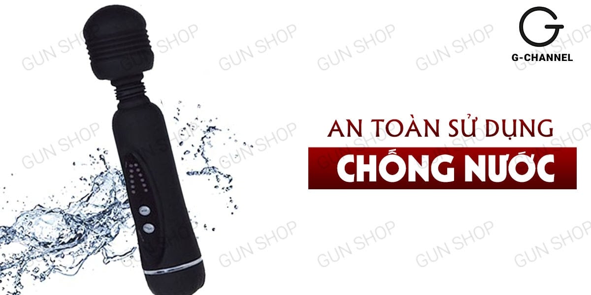 Cây massage mini Baile Power Wand rung 12 chế độ chất liệu silicon mềm mại