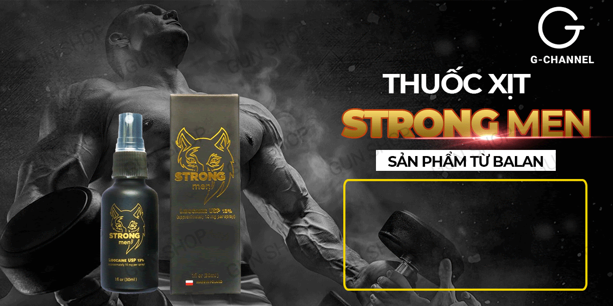 Chai xịt Balan Strong men 30ml kéo dài thời gian quan hệ quý ông