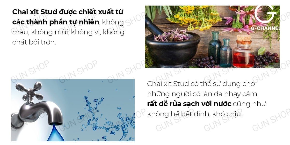 Chai xịt Stud 100 kéo dài thời gian xuất tinh an toàn FDA