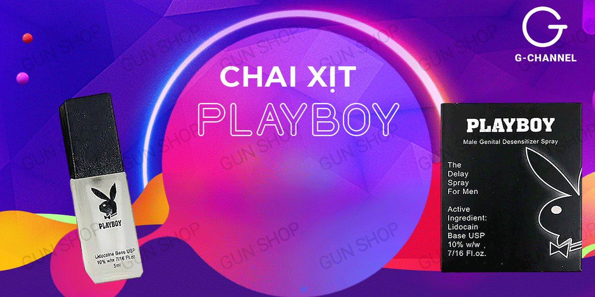 Chai xịt Playboy kéo dài thời gian quan hệ dành cho nam chai 5ml