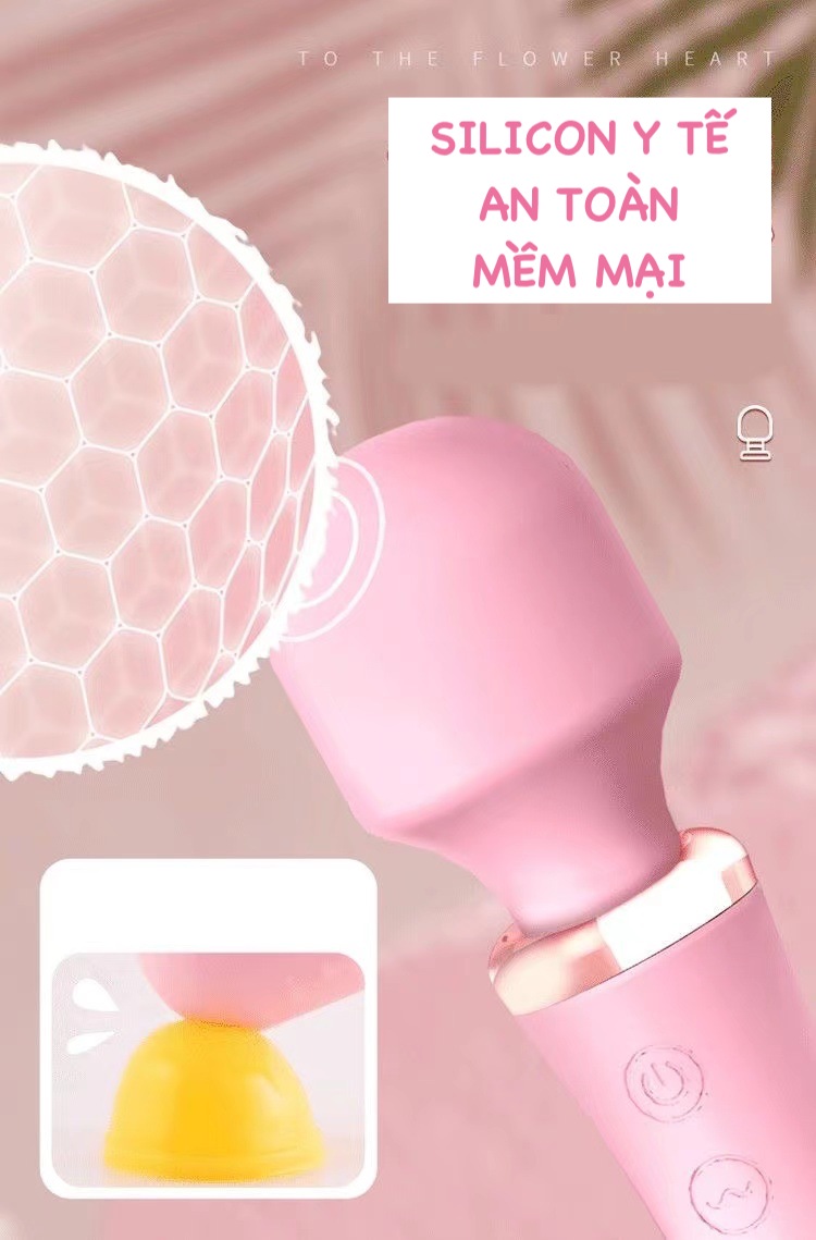 Chày rung Lilo không dây 2 đầu rung mạnh, toả nhiệt máy massage điểm G nữ