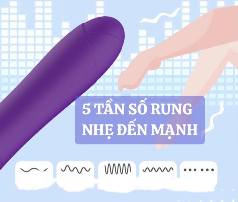 Chày rung We Love Lilo massage âm đạo 5 chế độ silicon y tế