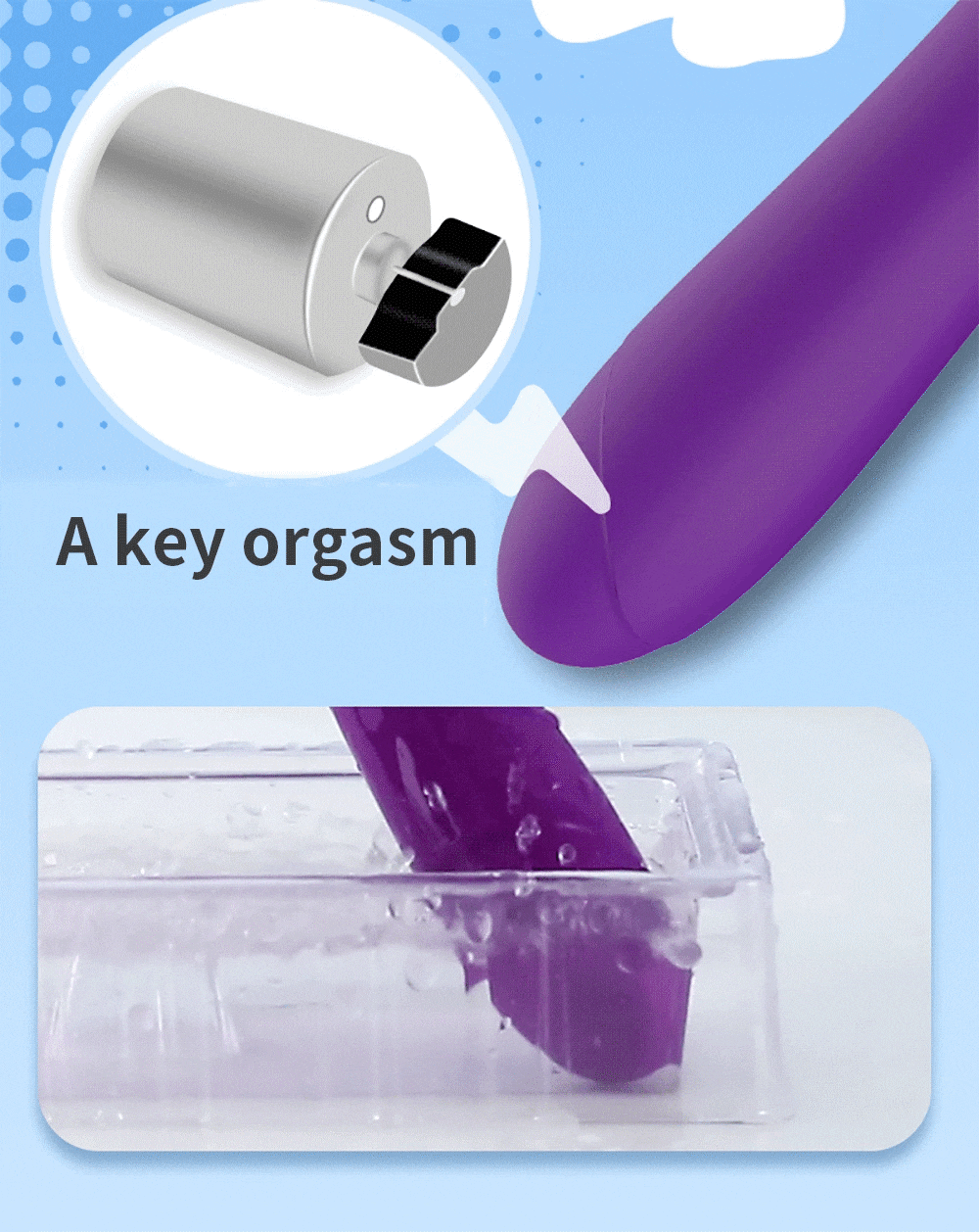 Chày rung We Love Lilo massage âm đạo 5 chế độ silicon y tế