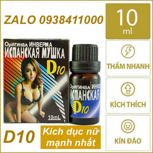 Thuốc kích dục nữ D10 dạng nước Nga kích thích ham muốn an toàn Thuốc kích dục nữ D10 dạng nước Nga kích thích ham muốn an toàn