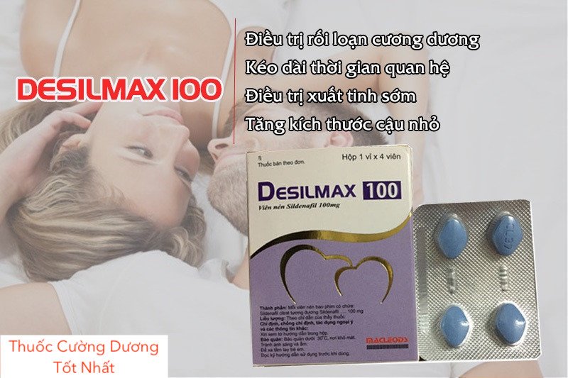 Thuốc Desilmax 100mg cường dương Ấn Độ tăng sinh lý mạnh hiệu quả