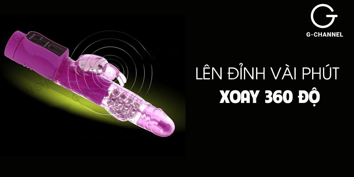 Dương vật giả Loveaider Warrior 2 đầu rung xoay đa hướng pin tiện lợi