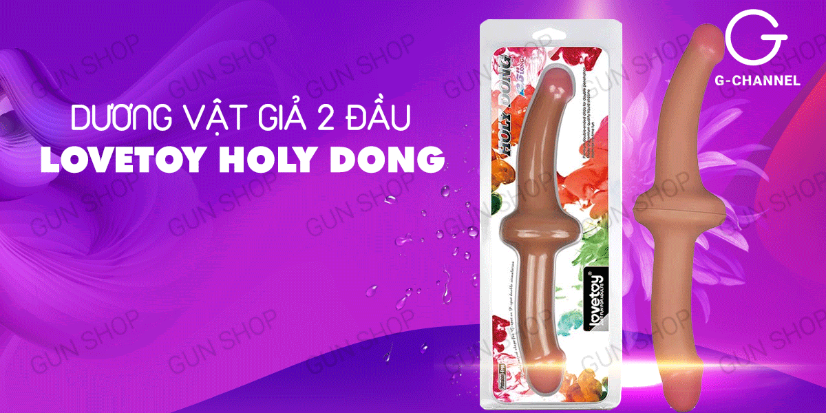 Dương vật giả 2 đầu Lovetoy Holy Dong Charge đa chiều mềm