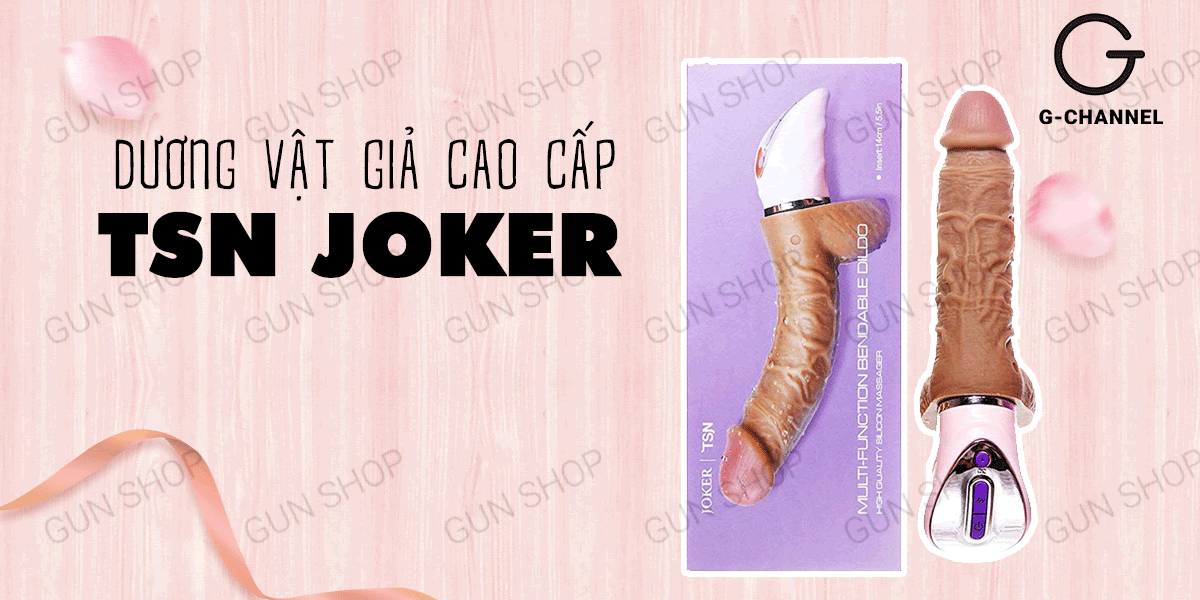 Dương vật giả cao cấp TSN Joker nhiều chế độ rung sạc điện