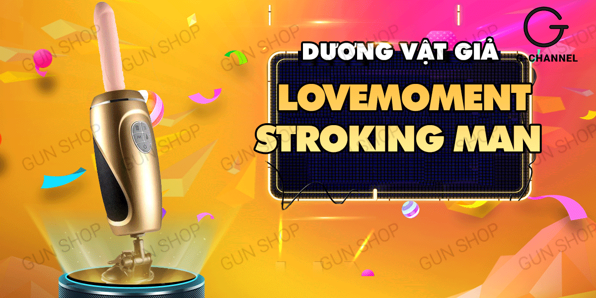 Dương vật giả Lovemoment Stroking Man III dính tường thụt xoay 360 độ