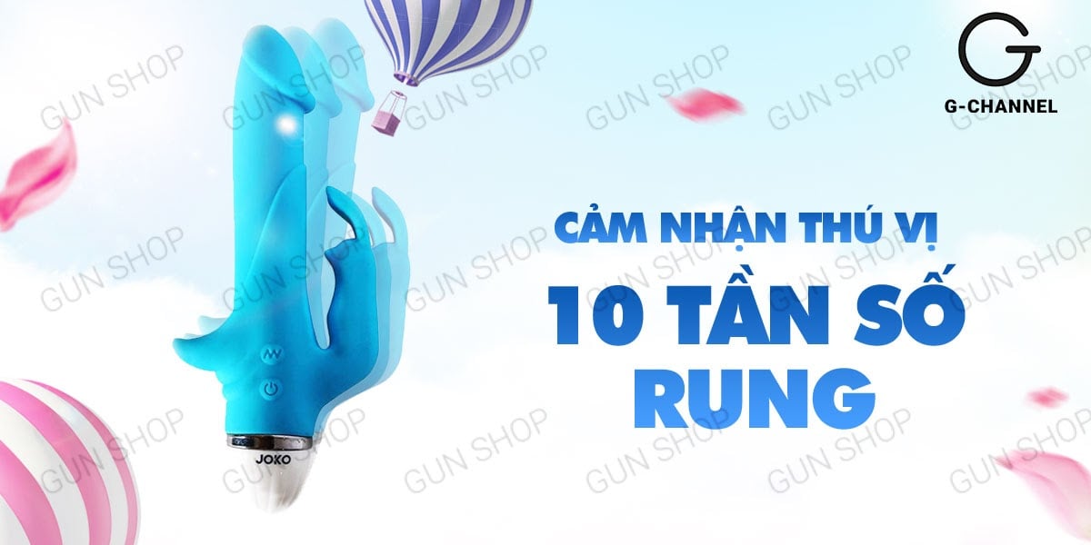 Dương vật giả rung đa chế độ pin Joko Spray silicon cao cấp